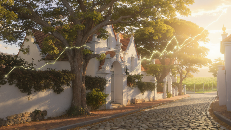 SEO growth and Google rankings in Stellenbosch with Cape Dutch architecture - KM Digital Solutions